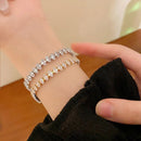 Rhinestone Water Drop Bracelet Fashion Simple And Light Luxury